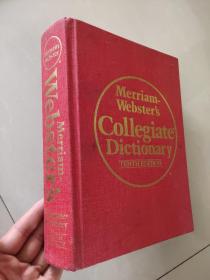 Merriam-Webster's Collegiate Dictionary 书口三面红雪花装饰，品好