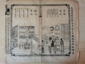 舆论时事报图画，1909年，福建建宁府/上海虹口