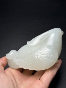 精品和田玉报喜鸟喜从天降