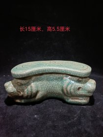 宋代开片神兽脉诊，包浆醇厚，开片自然，收藏佳品