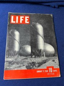 1938年1月美国生活杂志，Life Magazine，时代广场新年晚会，南非总统，弗南肯尼亚世界邮轮，百老汇，美国海军陆战队，中国漫画专题（ 部分缺页）