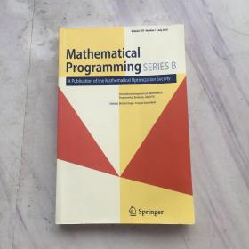 Mathematical programming SERIES B  数学编程系列B(品相以实拍图为准)