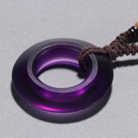 回流 紫晶环项链
