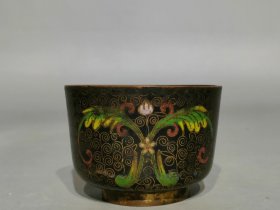 清代铜胎景泰蓝茶碗
