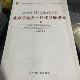 北京市农村经济研究中心研究丛书：京津冀协同发展背景下北京市城乡一体化发展研究（套装上册）