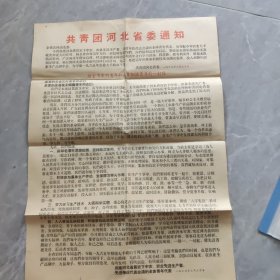 1965年共青团河北省委给全省农村青年和在乡知识青年的一封信