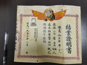 结业证明书，南通市工人转业训练班，稀见，D8