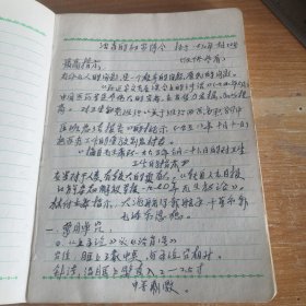 一册老笔记本 1970年 内容五官科中医笔记 插页毛主席语录 36开塑面软精装