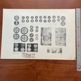 1950年中国历史参考图谱 第24辑 图版25：清代钱币、咸丰官票、咸丰宝钞、马蹄银、清代银元