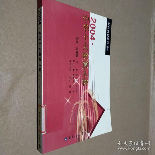 北京文化热点丛书：2004中华十大财智人物