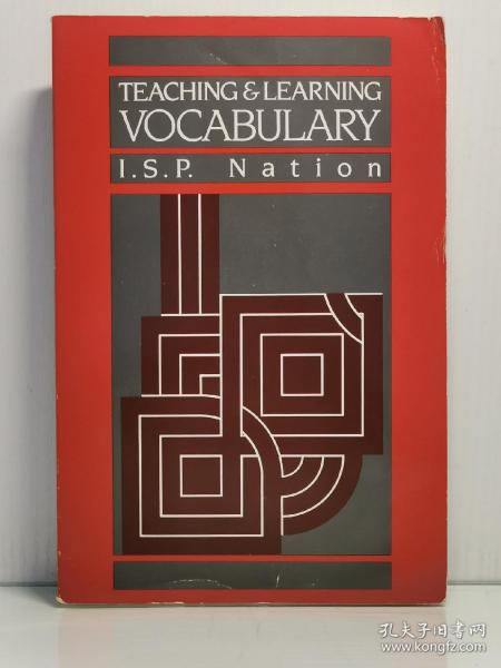 签名本 《英语词汇的教学方法与学习》    Teaching & Learning Vocabulary Teaching Methods by I.S.P. Nation（语言学）英文原版书
