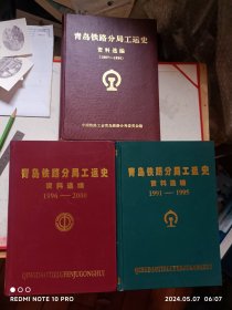 青岛铁路分局工运史资料选编1897～1900、1991～1995、1996～2000三册大全套