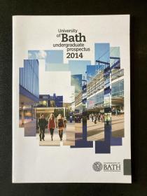 University of Bath, Undergraduate Prospectus 2014 2014 年巴斯大学本科生招生手册