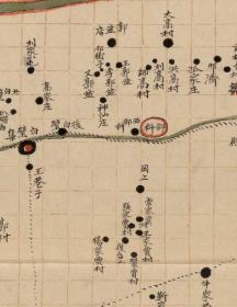 古地图1902 安阳县全境舆图 光绪二十八年前。纸本大小118.65*166.23厘米。宣纸艺术微喷复制。550元包邮