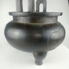 古董   古玩收藏   铜器  铜香炉   尺寸长宽高:20/20/20厘米 重量：6.6斤