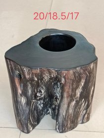 乌木笔筒，保存完好品相一流。