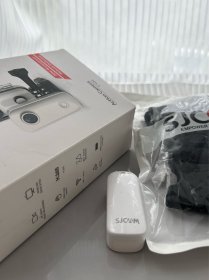 SJCAM C100运动相机 拇指相机1080p超清防水（白色款）自由穿戴摩托车自行车头盔行车记录仪vlog头戴摄像，送单肩带
