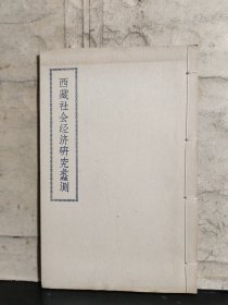 西藏社会经济研究蠡测（线装）