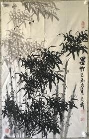 国画家李之武精品墨竹老作品。