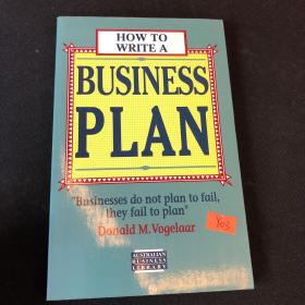 How to write a business plan