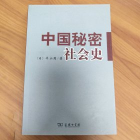 中国秘密社会史 正版书籍，保存完好，实拍图片，一版一印
