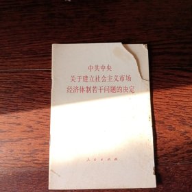 中共中央关于建立社会主义市场经济体制若干问题的决定