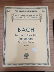 外国原版乐谱 Bach Two-and Three-Part Inventions For The Piano