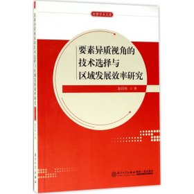 要素异质视角的技术选择与区域发展效率研究/经管学术文库