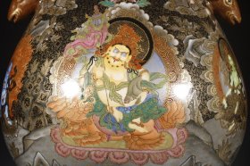 （议价） 清乾隆：鹿头尊千手观音唐卡