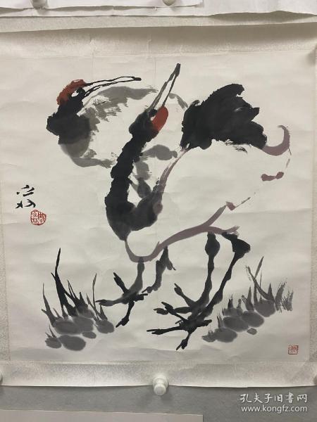 名家字画书画真迹玄关客厅卧室周之林作品68*68Cm