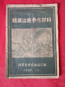 猪病治疗参考材料（保定专署）