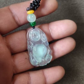 冰种翡翠佛牌