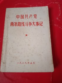 中国共产党两条路线斗争大事记（有题词2页）