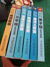 经典儿童亲子系列：成语故事、弟子规、三字经等6本合售