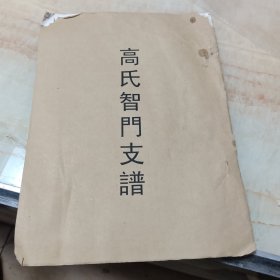 高氏智门支谱