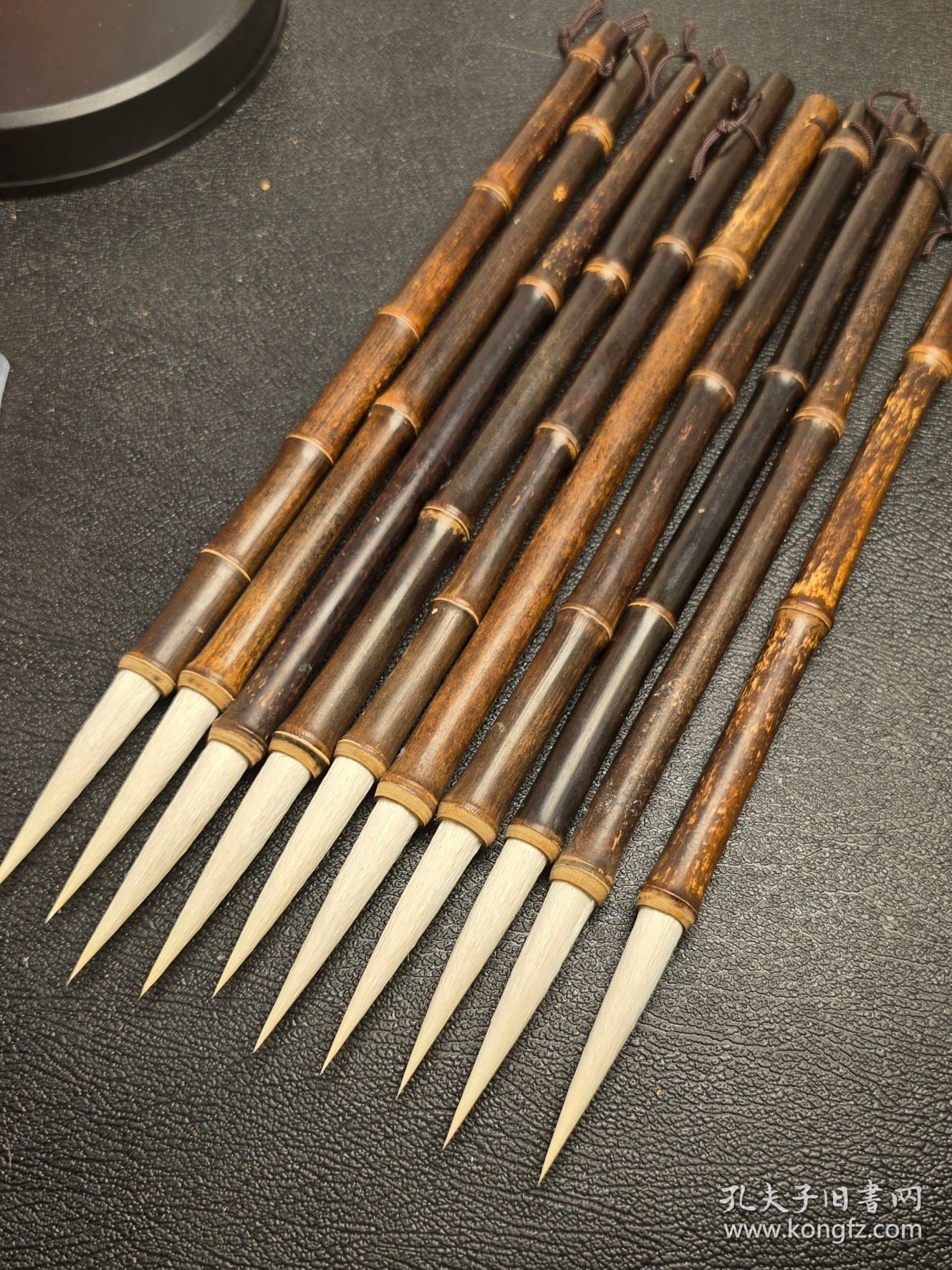 老黄竹羊毫小长锋写篆隶超级好用，口径1.0厘米，出锋6.0厘米，口径1.0