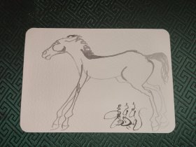 游牧生活轨迹 小小马墨画随笔 贺卡 明信片