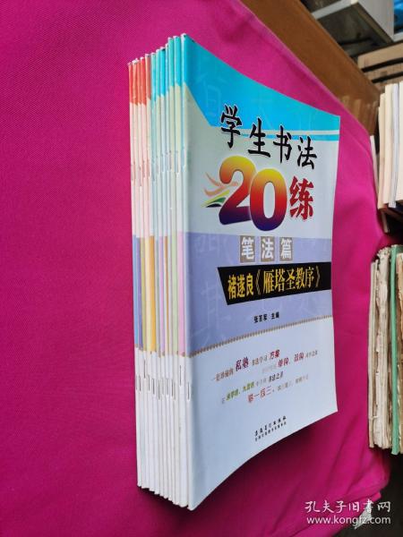 学生书法20练（笔法篇） 褚遂良《雁塔圣教序》