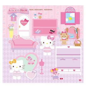 【未翻阅】Hello Kitty和她的小伙伴们 贴纸游戏书 梦幻变装