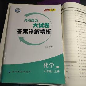 亮点给力大试卷 2022秋季 化学 九年级上册