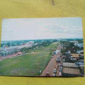 巴西寄往上海的贺年卡一张