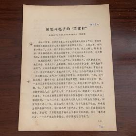 使集体经济的顶梁柱——定南县三亨公社溪尾大队贫下中农代表 叶亚秀