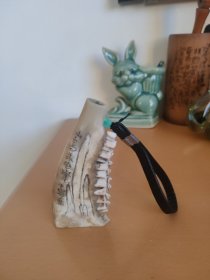 骨头手把件。山高我为峰