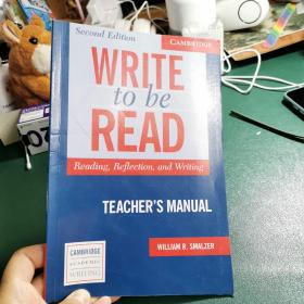 【进口原版】Write to be Read Teacher&apos;s Manual: Reading, Ref...