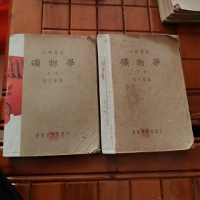 大学丛书 矿物学 上下册 民国36年