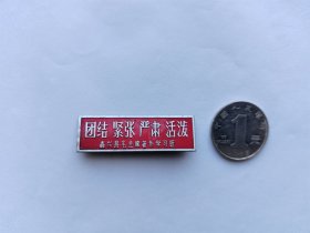 少见的**浙江省嘉兴县毛主席著作学习班徽章