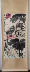 李苦禅花鸟画精品立轴原装裱