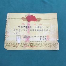 1966年毕业证书