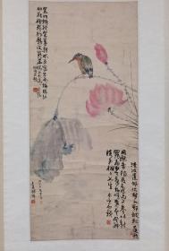 贺天健、郑午昌、叶恂、黄太玄合作78×35立轴1.贺天健(1891-1977)，贺骏，又名贺炳南，字健叟，江苏无锡人，中国现代著名中国画画家、书法家。2.黄太玄，字履平，号玄翁，剑秋，著见《小说时报》，善书法，艺术家3.郑午昌（1894—1952）名昶，号弱龛、丝鬓散人，浙江嵊县人；曾任中华书局美术部主任，杭州艺术专科学校、上海美术专科学校教授。4.叶恂，字渭莘（1887-1982）生在浙江杭县。