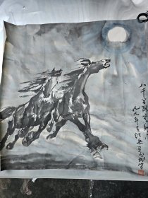 湖北著名作家江岳先生国画作品（中国作家协会会员、湖北作协理事、《当代文学研究》上编。他自幼喜爱美术，擅长动物画，尤喜画马，少年时的画马作品即入选少年儿童画展。１９８２年武汉大学毕业后，又以深厚的美学修养和文化功底融入艺术探索中，）